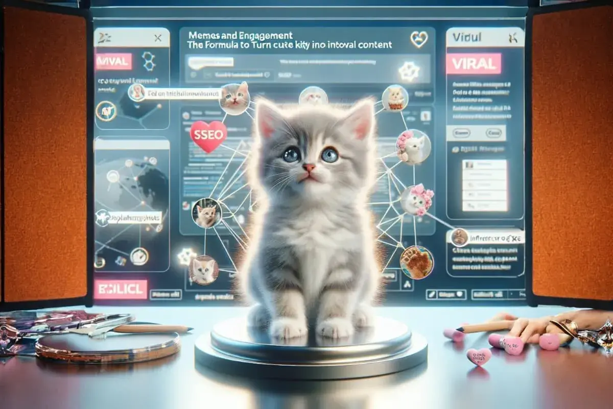 Gato Fofinho em Conteúdo Viral no Marketing Digital