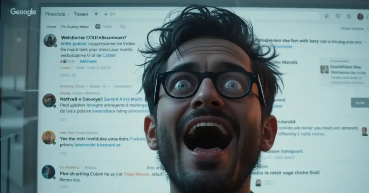 Criador de conteúdo vibrando de alegria por ver os seus Web stories e Google Discover