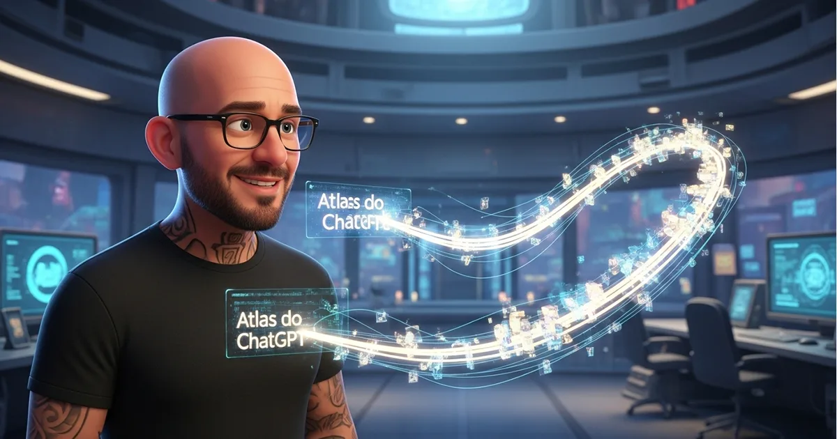 ChatGPT Atlas - interface inovadora mostrando recursos de navegação e busca inteligente